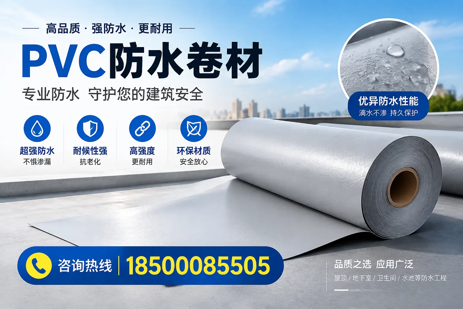 枣庄地区pvc防水卷材的市场现状与发展趋势